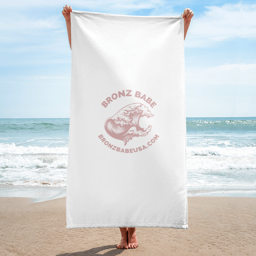 Bronz Babe Beach Towel